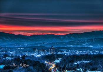 Evening Glow On Snow By Terry Aldhizer